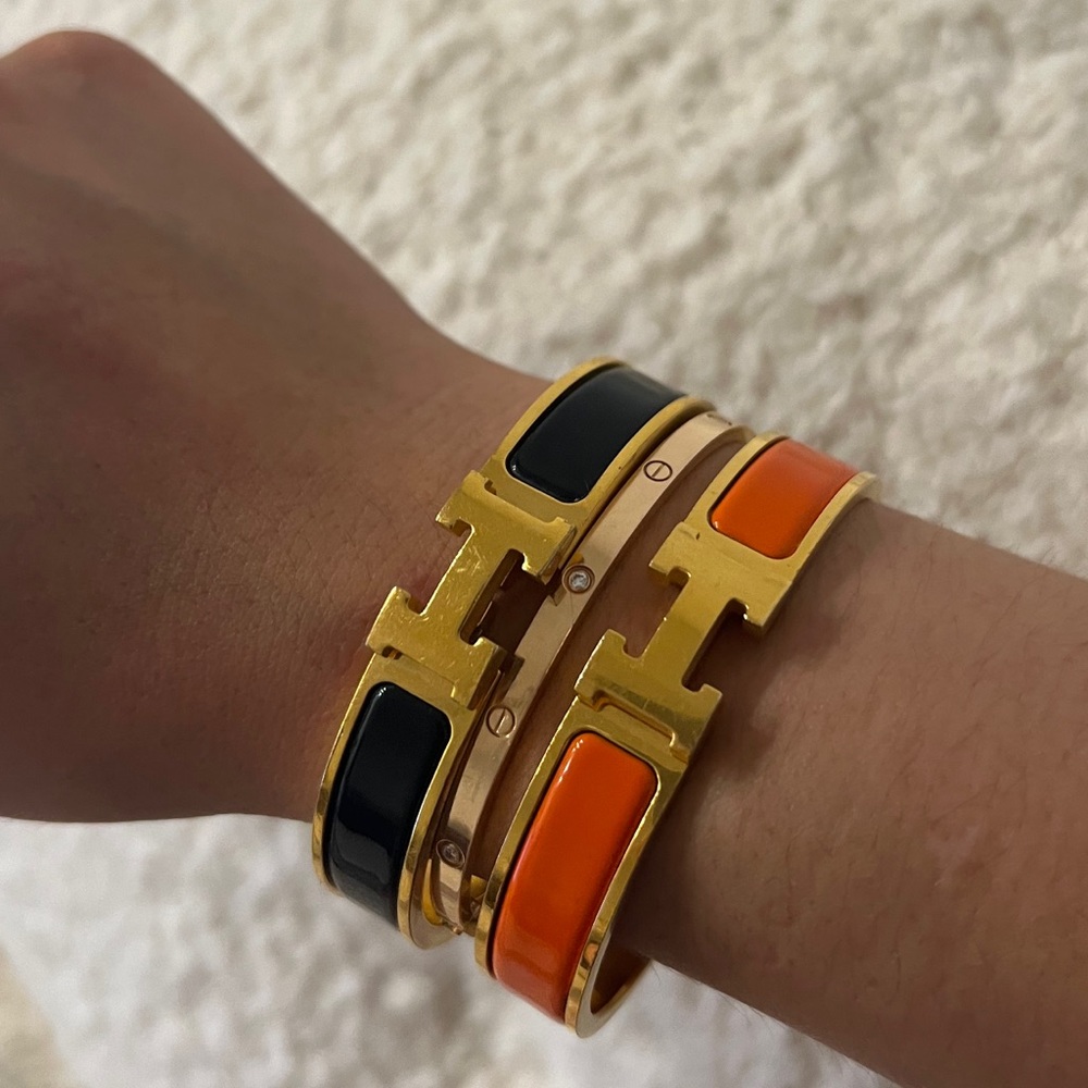 BLACK HERMES BRACELET